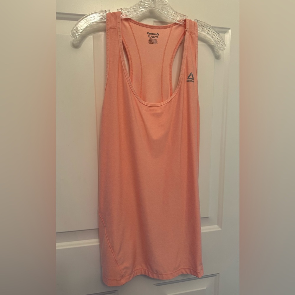 Reebok Coral Pink Racerback Workout Tank Top Women’s XL Athletic Gym